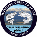 logo moniteur guide de pêche Pyrénées-orientales