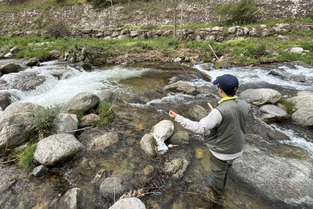 pêche truite au toc Pyrénées Orientales