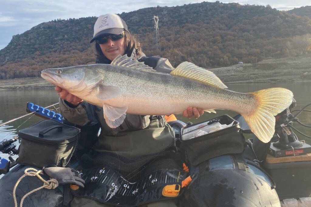 sandre en float tube